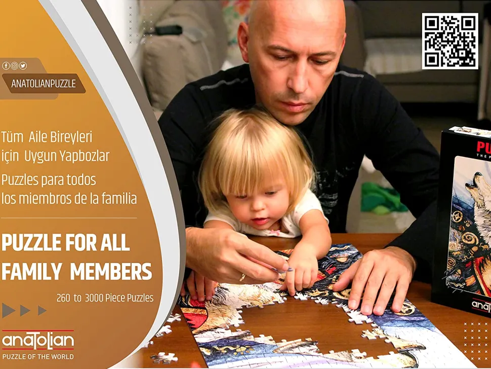 Anatolian - Fluffy Kittens In The Living Room Jigsaw Puzzle (260 Piece