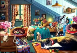 Anatolian - Kitten Play Bedroom Jigsaw Puzzle (260 Pieces)
