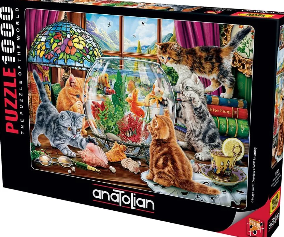 Anatolian - Kittens And Aquarium Jigsaw Puzzle (1000 Pieces)