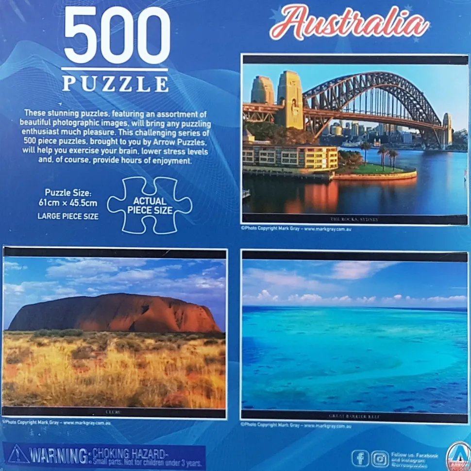 Arrow Puzzle - Australia - Great Barrier Reef 500 Piece Jigsaw Puzzle