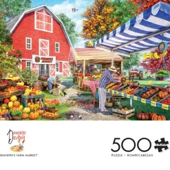 Buffalo Games - Country Life - Grandpa's Farm Market Jigsaw Puzzle (50
