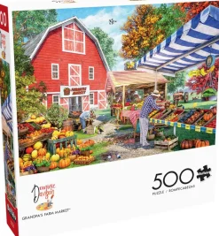 Buffalo Games - Country Life - Grandpa's Farm Market Jigsaw Puzzle (50