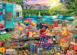 Buffalo Games - Family Campsite with Hidden Images by Aimee Stewart Ji