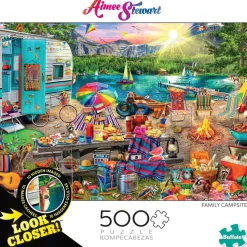 Buffalo Games - Family Campsite with Hidden Images by Aimee Stewart Ji