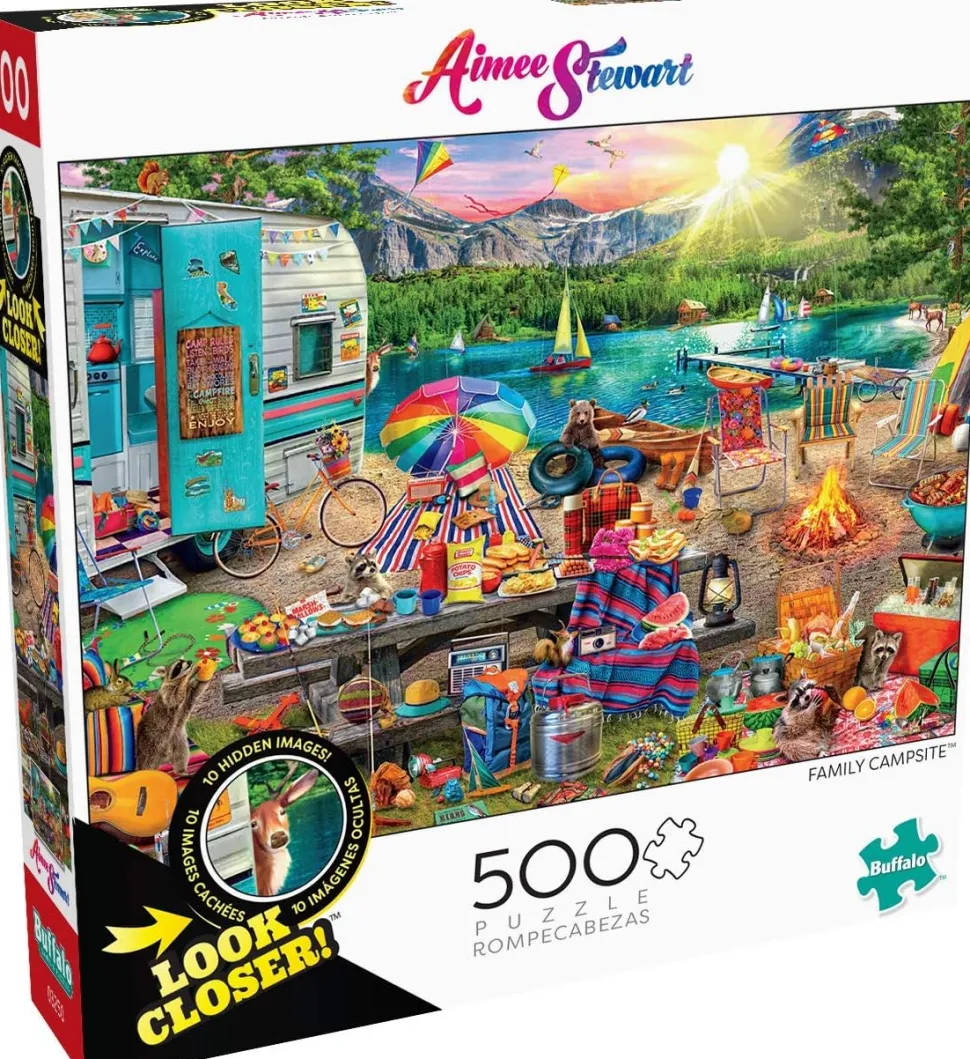 Buffalo Games - Family Campsite with Hidden Images by Aimee Stewart Ji