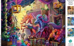 Buffalo Games - Flights of Fantasy - Twilight Marketplace (Glitter Edi