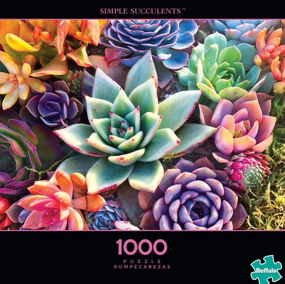 Buffalo Games - Simple Succulent - 1000 Piece Jigsaw Puzzle