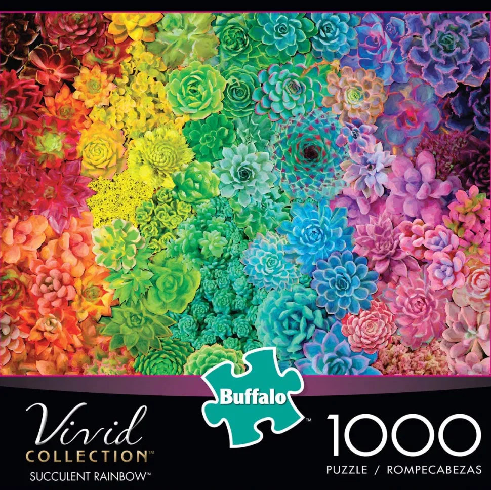 Buffalo Games - Succulent Rainbow - 1000 Piece Jigsaw Puzzle