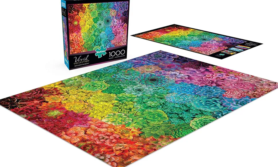 Buffalo Games - Succulent Rainbow - 1000 Piece Jigsaw Puzzle
