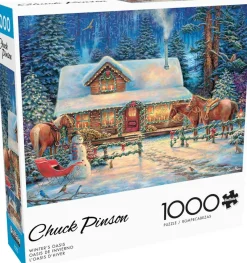 Buffalo Games - Winter's Oasis by Chuck Pinson Jigsaw Puzzle (1000 Pie