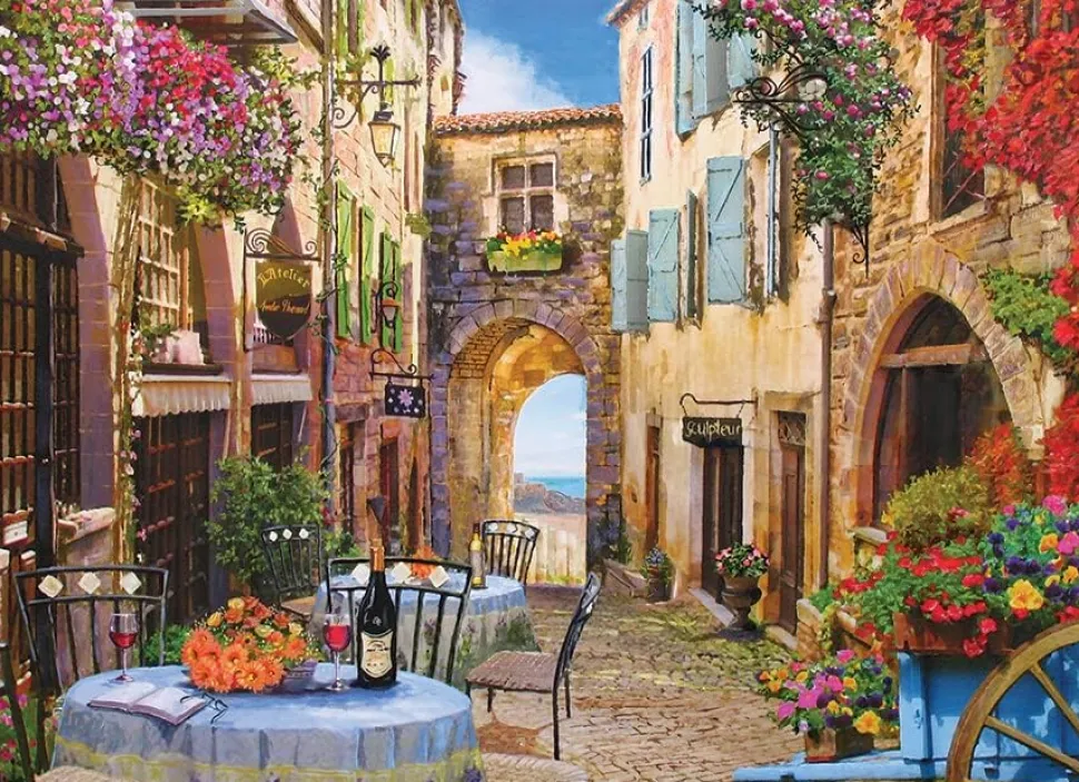 Cobble Hill - French Village Jigsaw Puzzle (1000 Pieces)