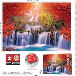 Educa - Waterfall In Thailand Jigsaw Puzzle (2000 Pieces)