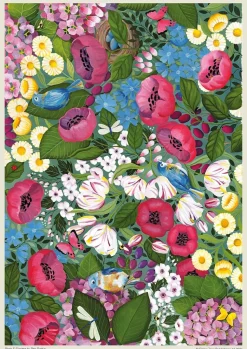 Flame Tree Studio - Birds & Flowers by Bex Parkin Jigsaw Puzzle (1000