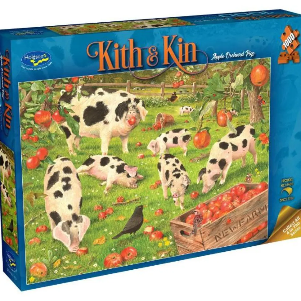 Holdson - Kith & Kin Orchard Pigs by Tracy Hall Jigsaw Puzzle (1000 Pi