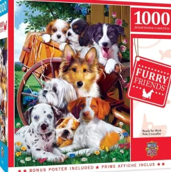 Masterpieces - Furry Friends Ready for Work Jigsaw Puzzle (1000 Pieces