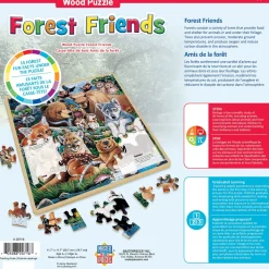 Masterpieces - Wood Fun Facts Forest Friends Jigsaw Puzzle (48 Pieces)