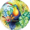 Peter Pauper Press - Tropical Toucan Round Jigsaw Puzzle (1000 Pieces)