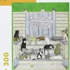 Pomegranate - Seventeen Cats by Edward Gorey Jigsaw Puzzle (300 Pieces