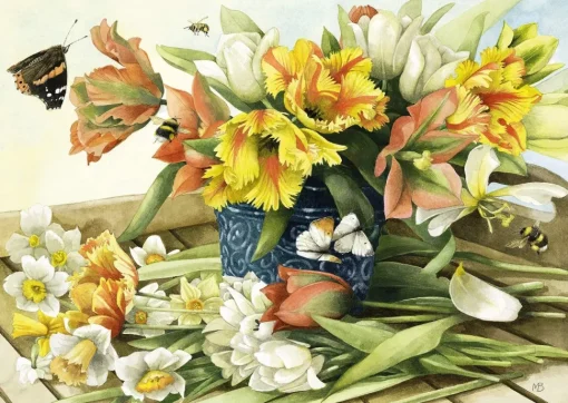 Schmidt - Spring Blossoms by Marjolein Bastin Jigsaw Puzzle (1000 Piec