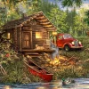 Springbok 500 Piece Jigsaw Puzzle Cozy Cabin Life
