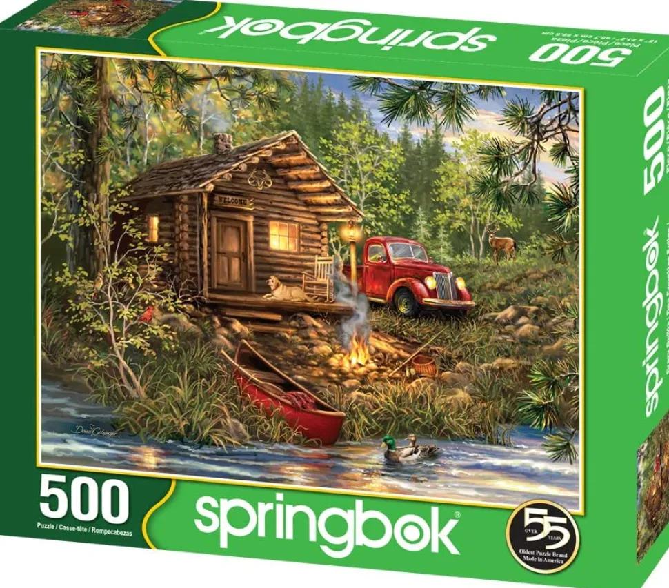 Springbok 500 Piece Jigsaw Puzzle Cozy Cabin Life