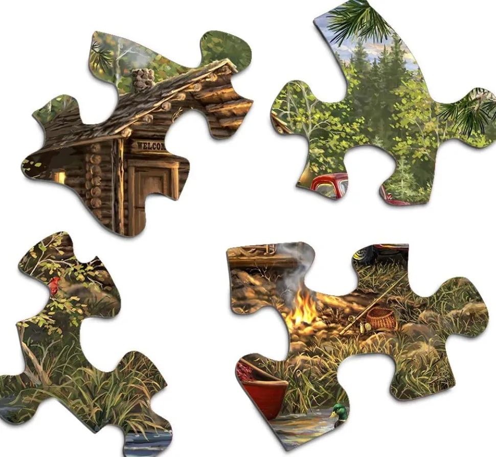 Springbok 500 Piece Jigsaw Puzzle Cozy Cabin Life