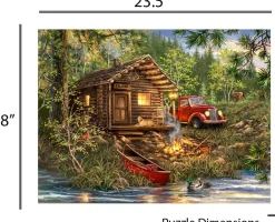 Springbok 500 Piece Jigsaw Puzzle Cozy Cabin Life